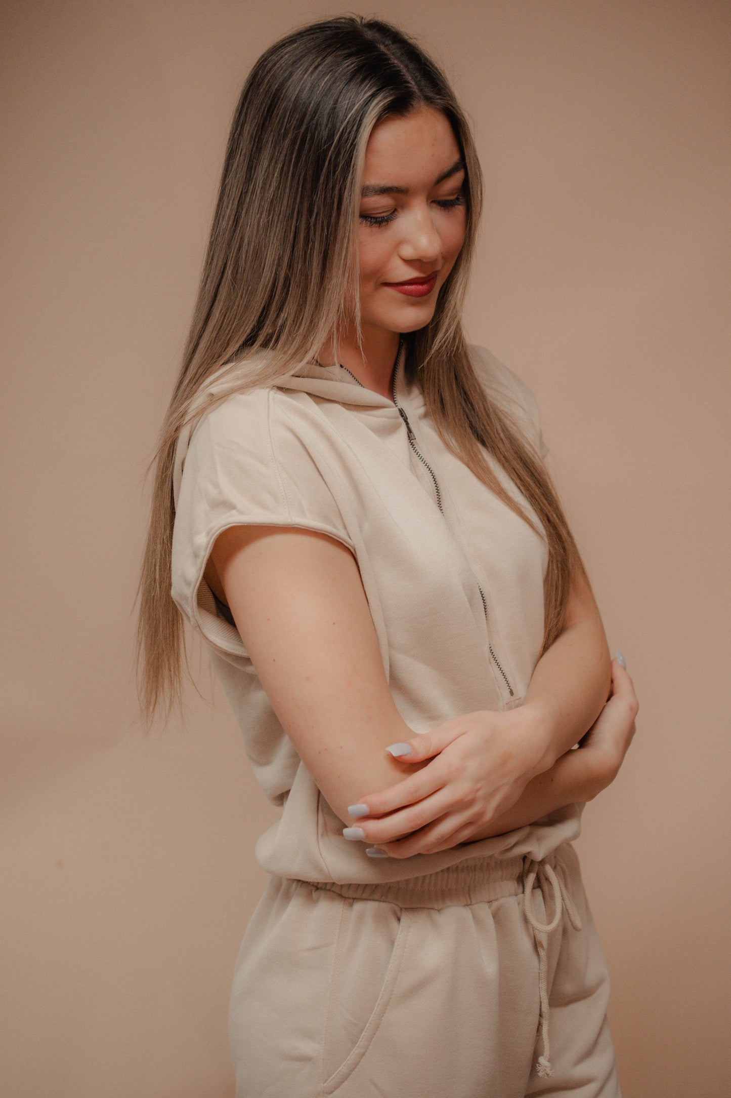 hooded jumpsuit