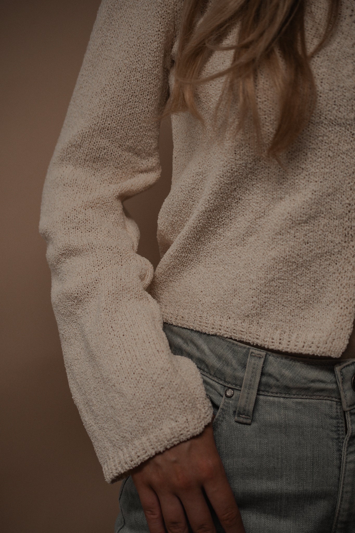 ivory knit cardigan