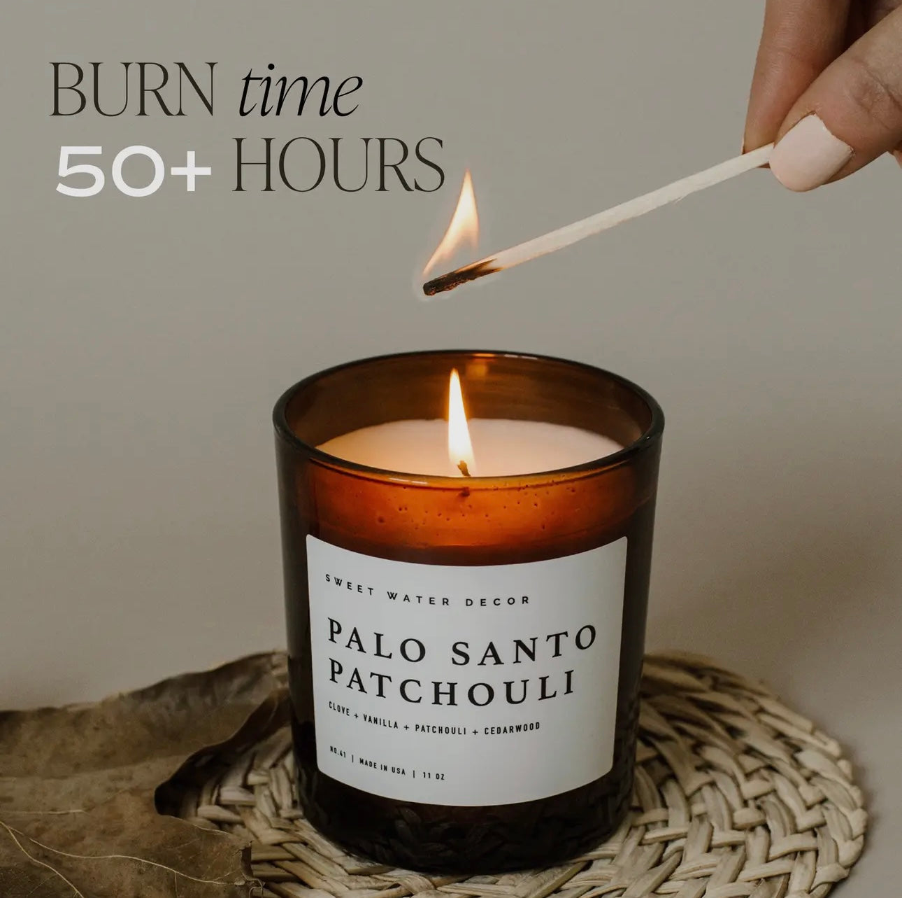 driftwood + mahogany candle