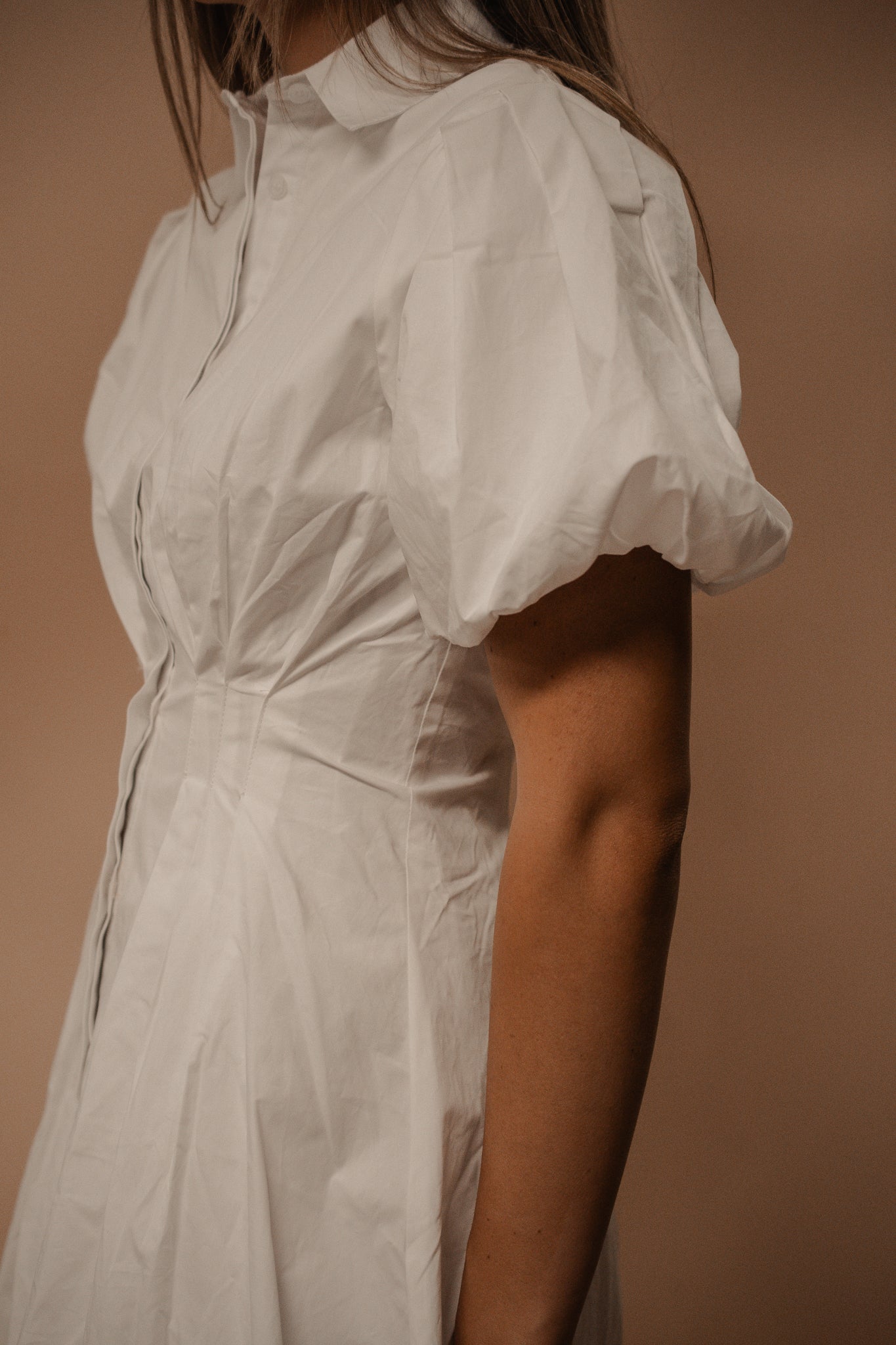balloon sleeve mini dress