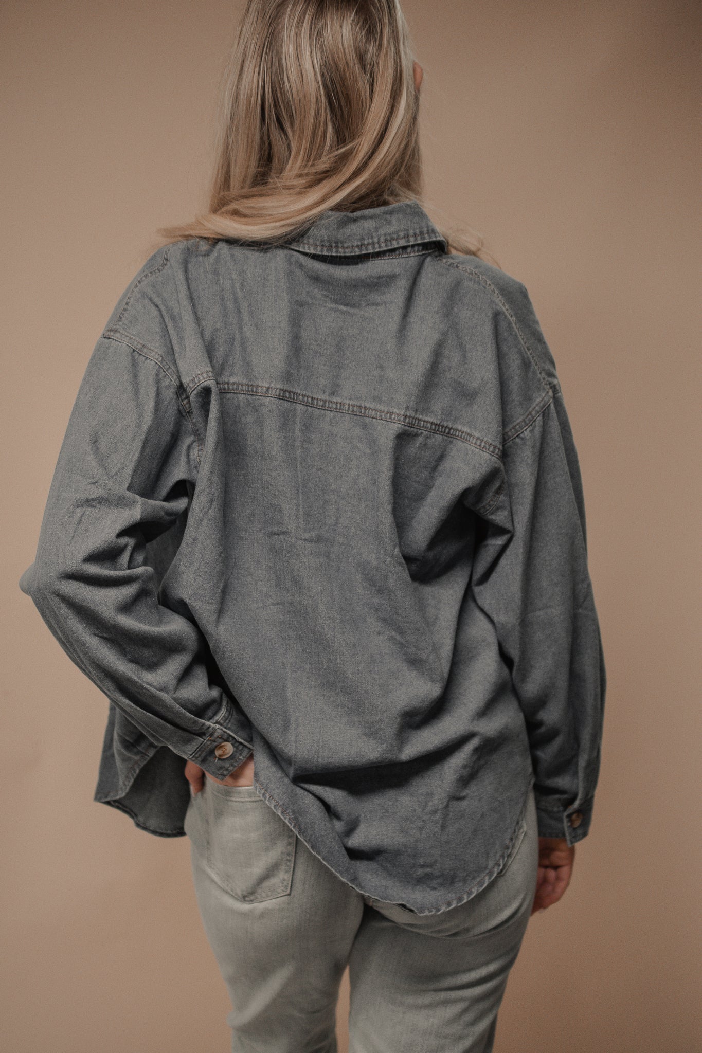 denim button down