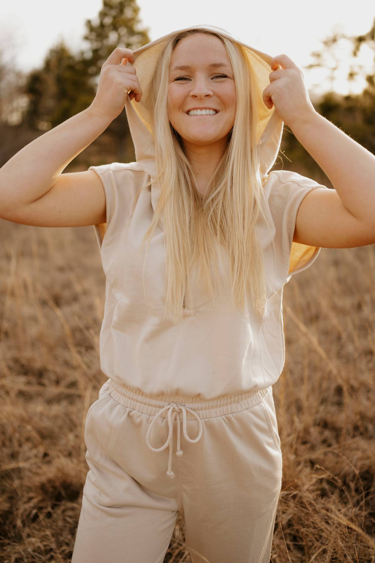 hooded jumpsuit