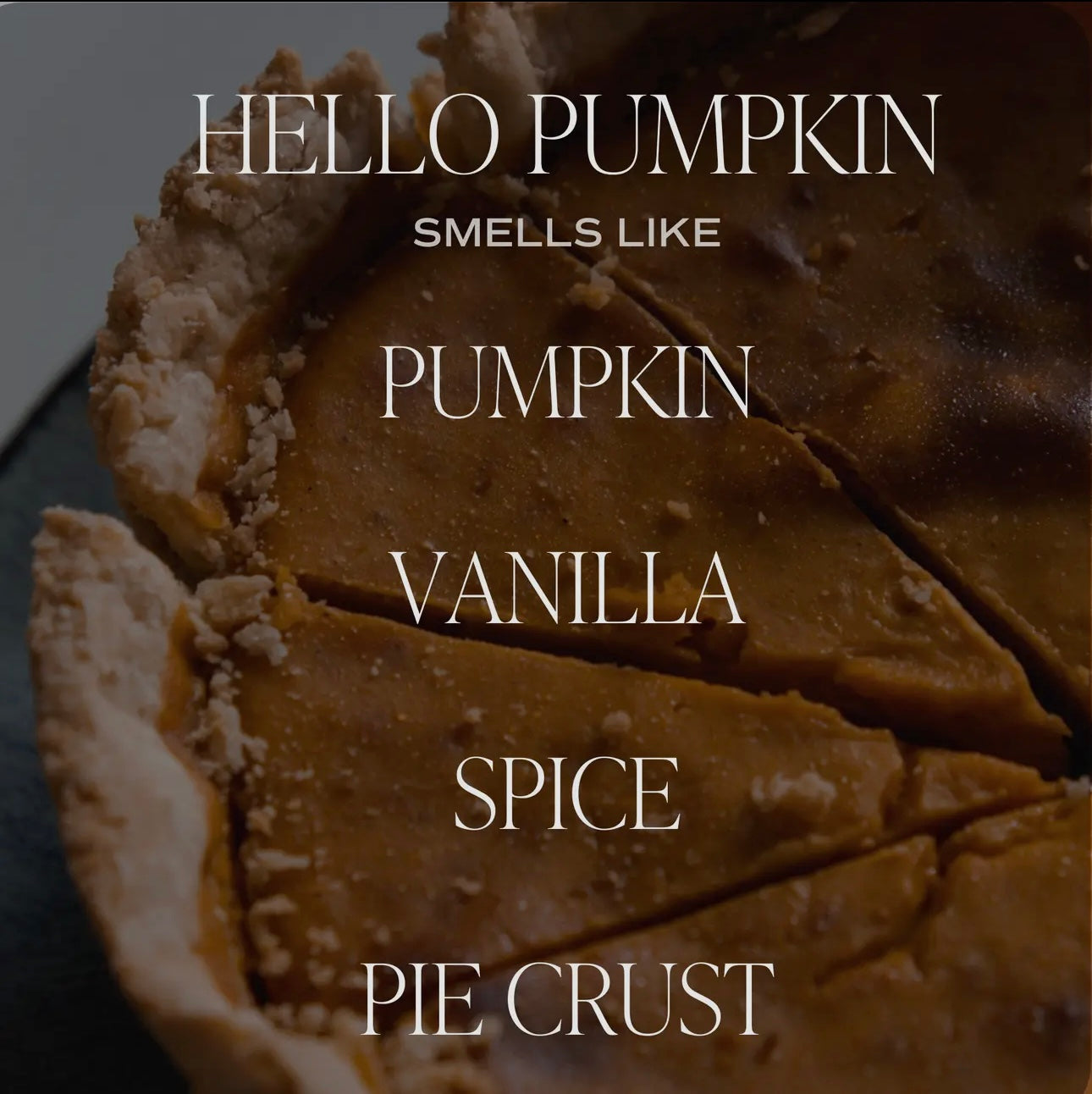 hello pumpkin candle