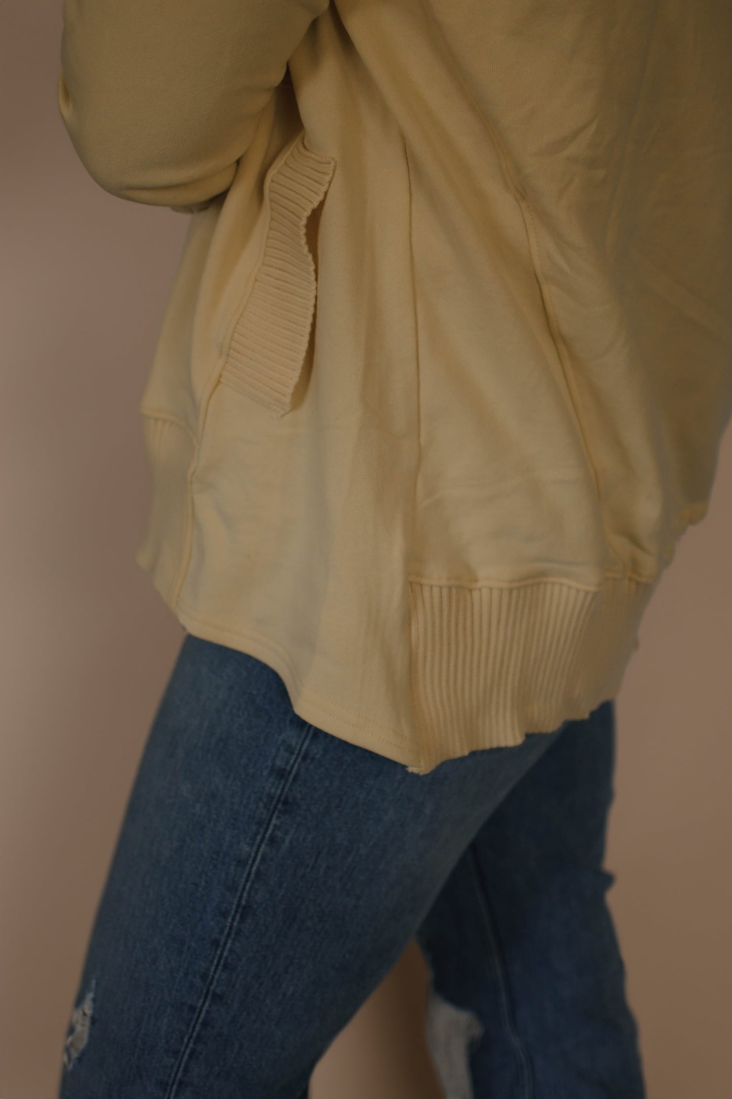 oversized cream hoodie
