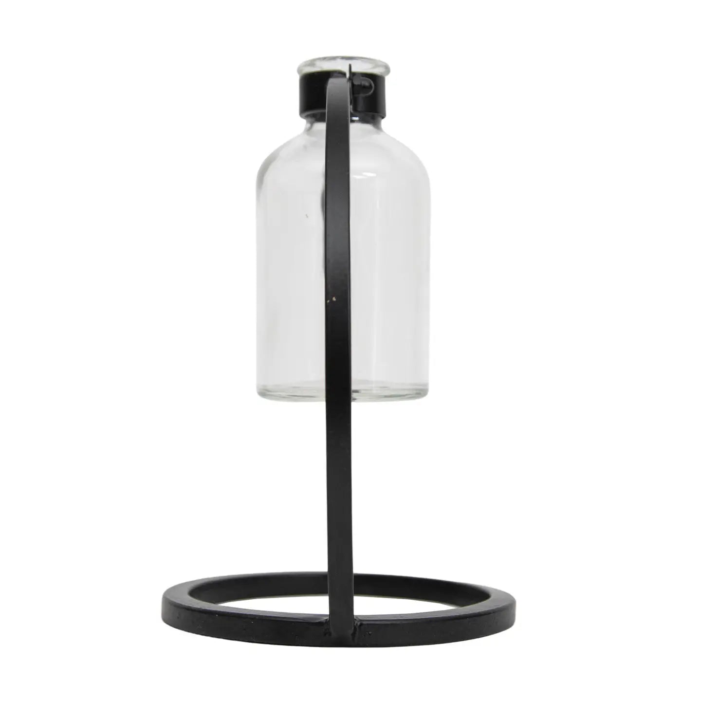auden black & glass vase