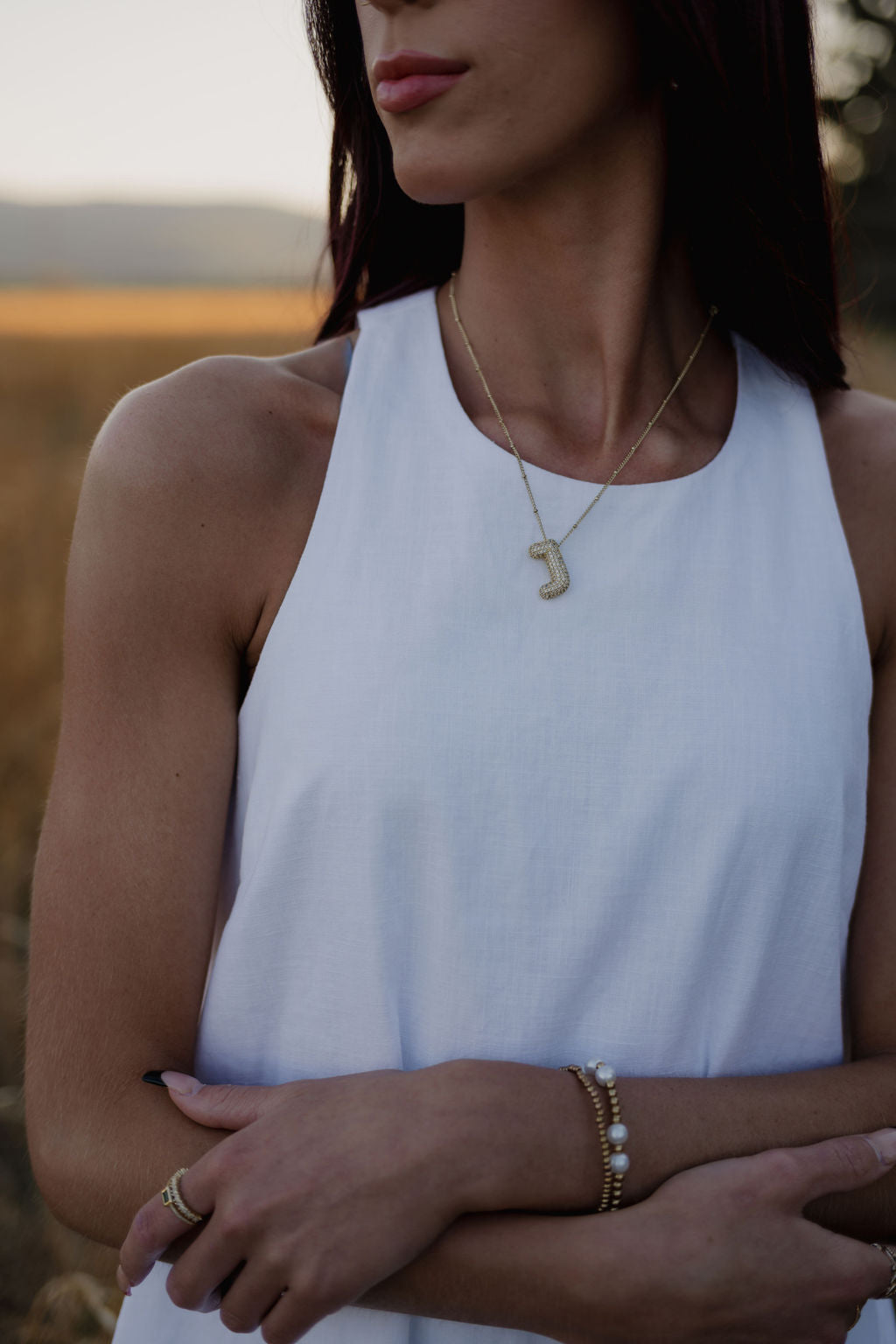 white sleeveless linen dress