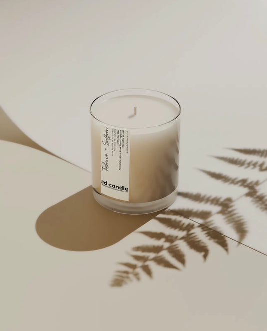 saffron & tobacco leaf candle