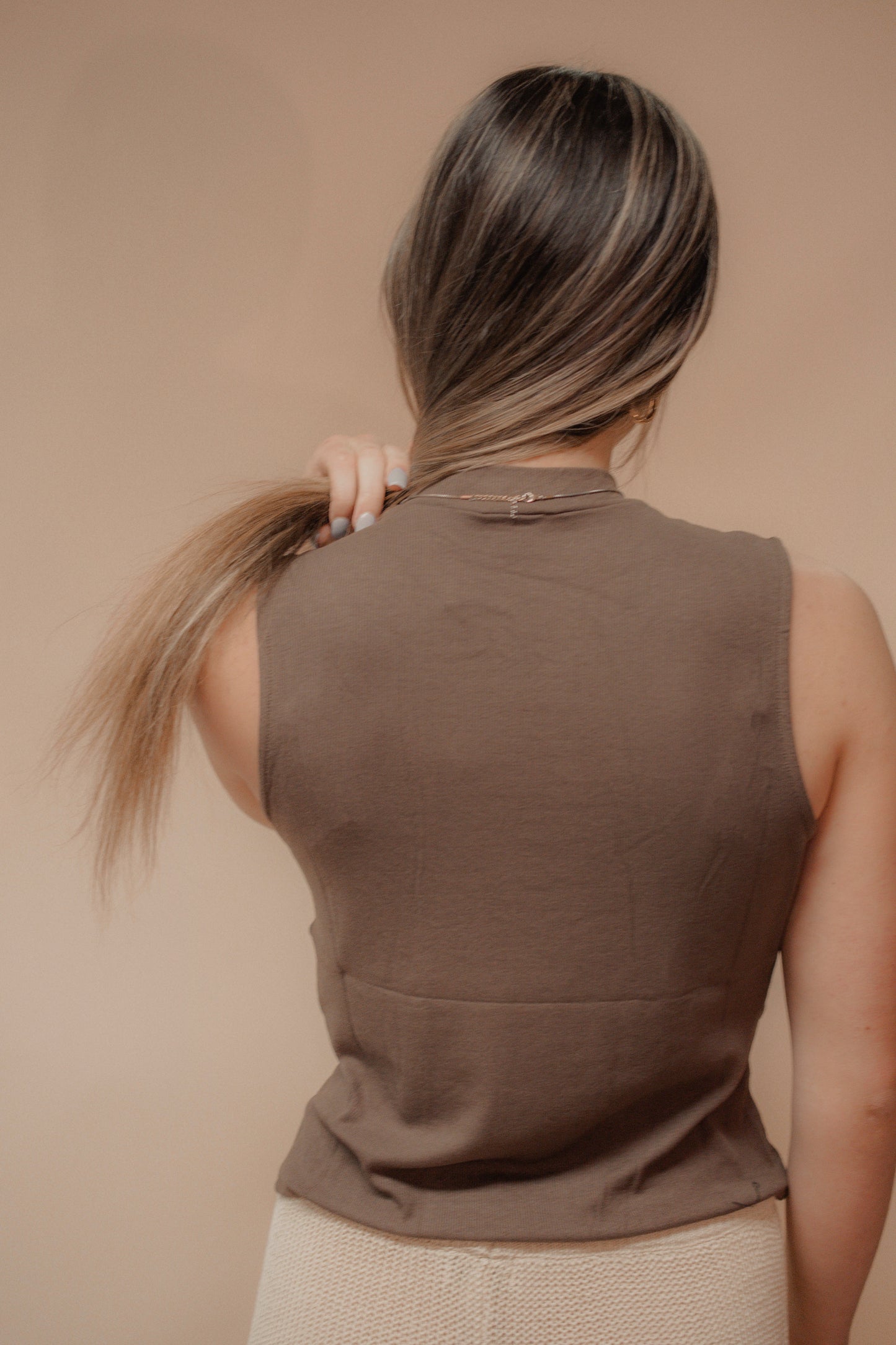 s'mores sleeveless top