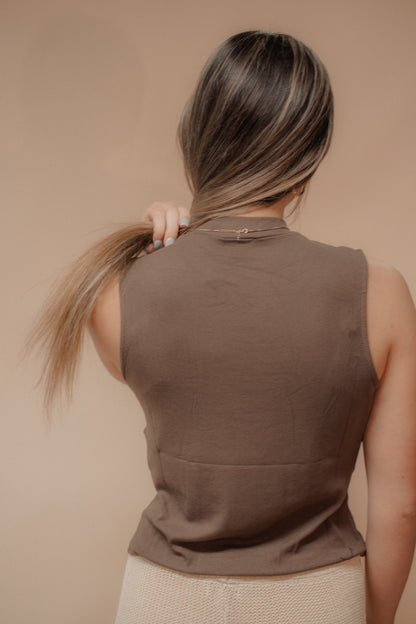 s'mores sleeveless top