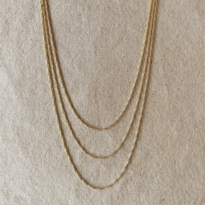 18k gold filled singapore chain