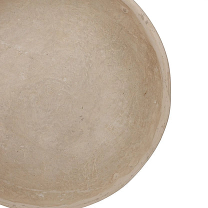 white paper mache bowl