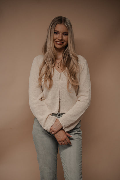 ivory knit cardigan