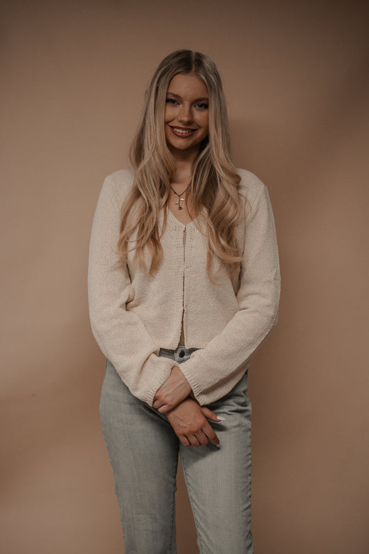 ivory knit cardigan
