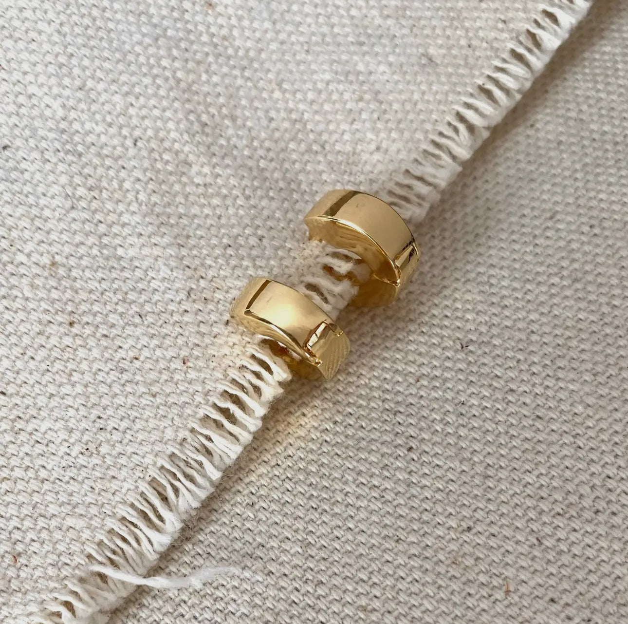 18k gold filled mini chunky hoops