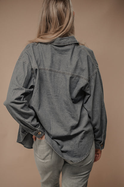 denim button down