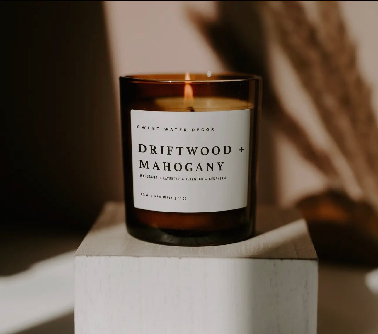 driftwood + mahogany candle