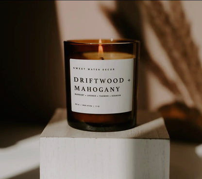 driftwood + mahogany candle