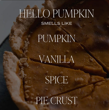 hello pumpkin candle