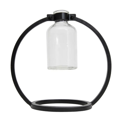 auden black & glass vase