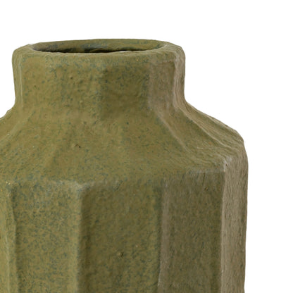 matte green vase