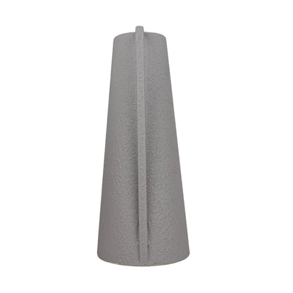 gray textured pitcher vase
