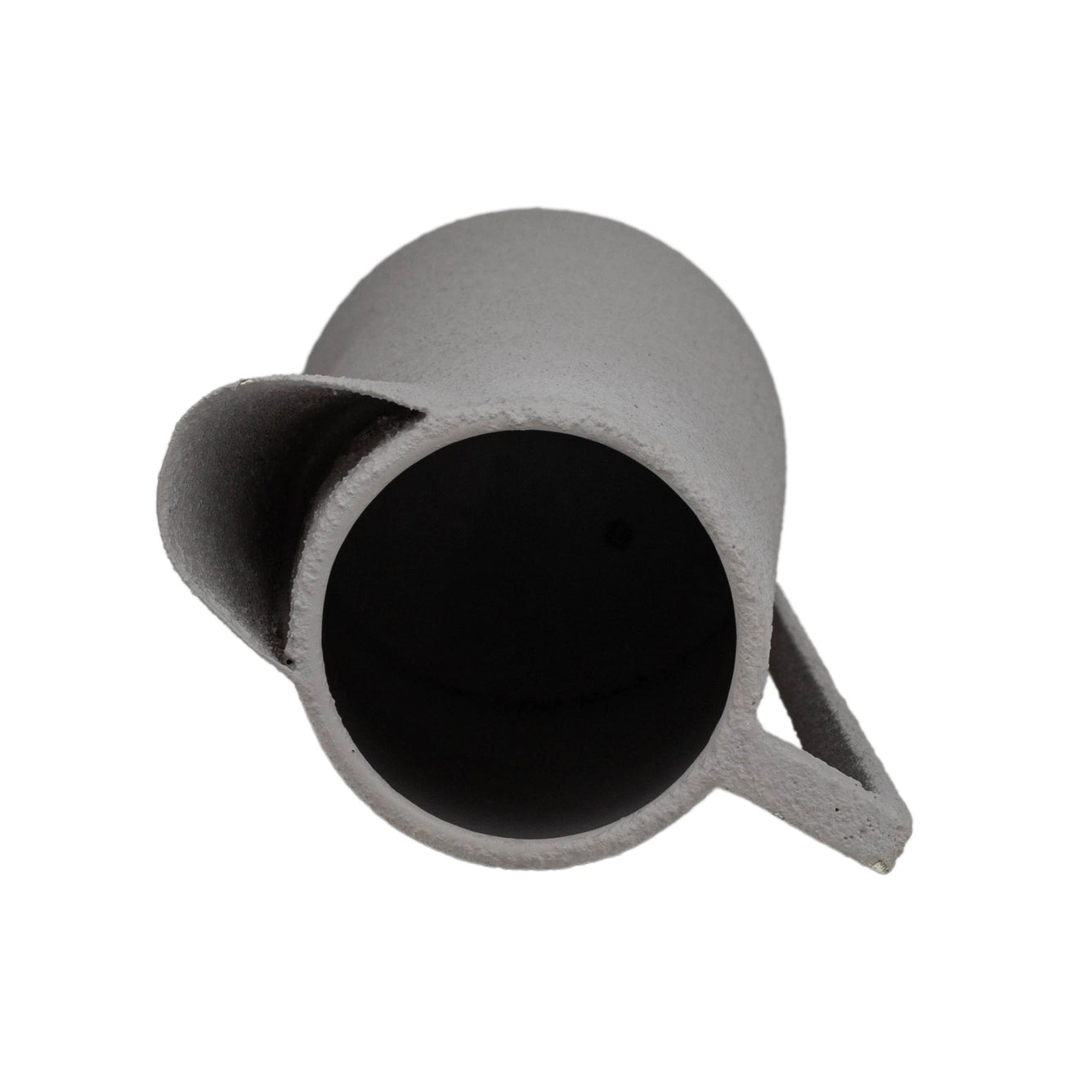 gray textured pitcher vase