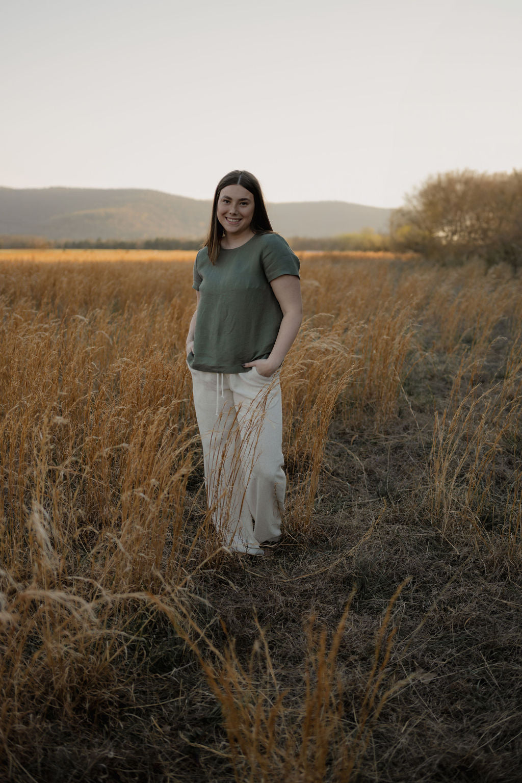 drawstring linen pants