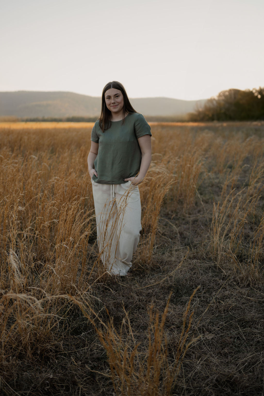 drawstring linen pants